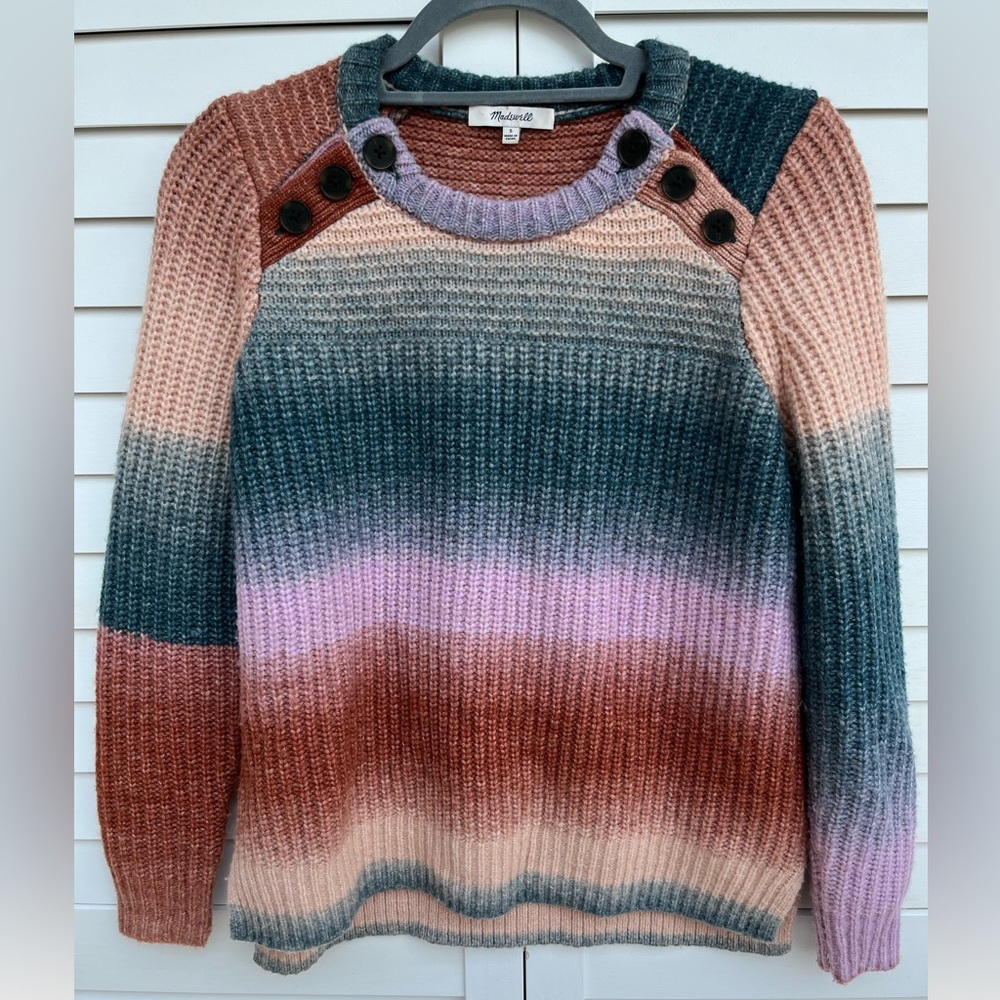 Madewell Multicolor Crew Neck Sweater